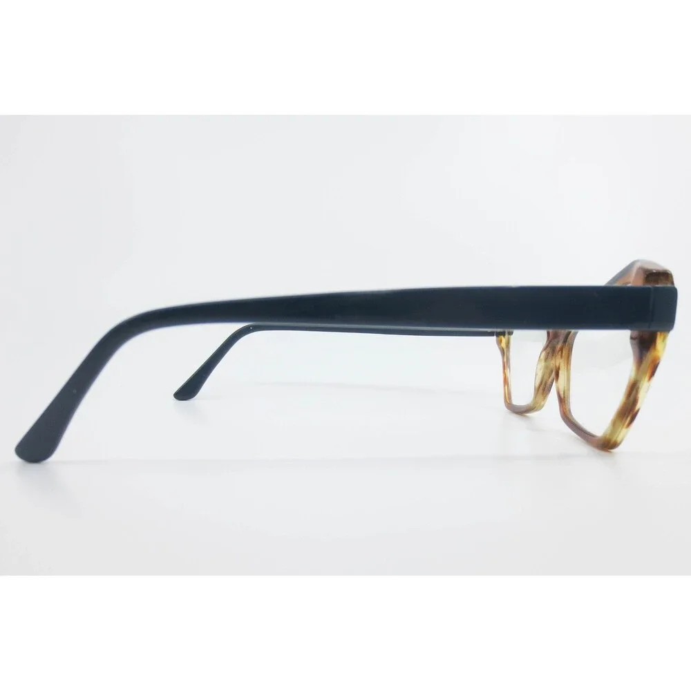 Vint & York Primavista VYYLT Cat Eye Eyeglasses Amber Tortoise Navy Blue